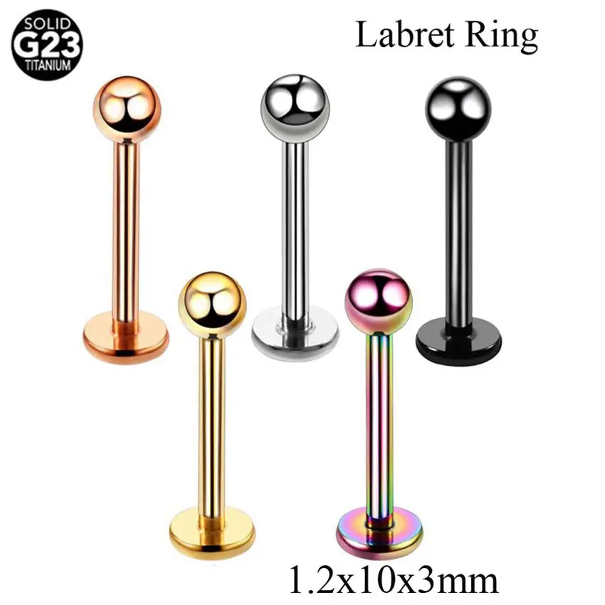 1PC G23 Titanium Nose Lip Ear Cartilage Tragus Piercing Eyebrow Horseshoe Rings Piercing Captive Bead Ring Sexy Piercing Jewelry