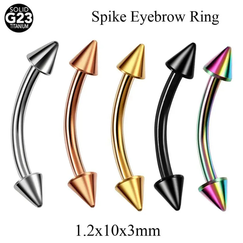 1PC G23 Titanium Nose Lip Ear Cartilage Tragus Piercing Eyebrow Horseshoe Rings Piercing Captive Bead Ring Sexy Piercing Jewelry