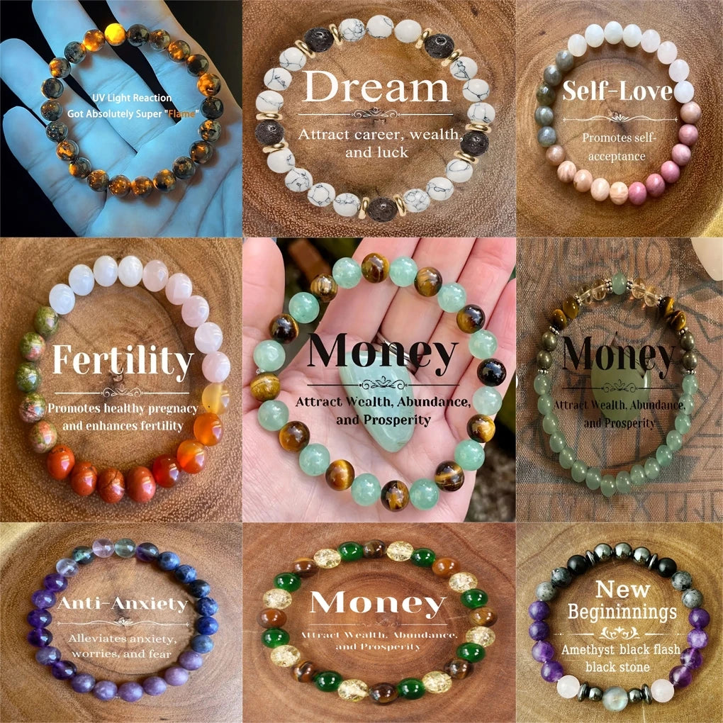 Women Wealth Bracelet Stone handicrafts Accessory For Men Luck And Style Combined Good Luck Natural Stone Bracelet