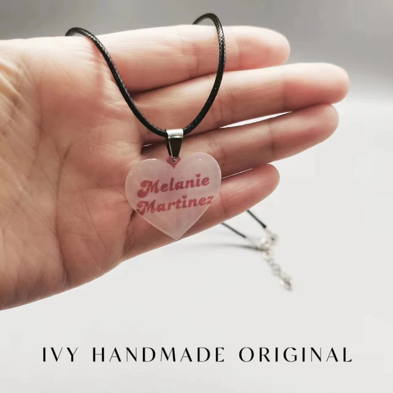 Melanie Martinez Necklace Pendant  Acrylic Heart Melanie Martinez Accessories Y2K Jewelry Charms Custom Gifts for Girl Friends