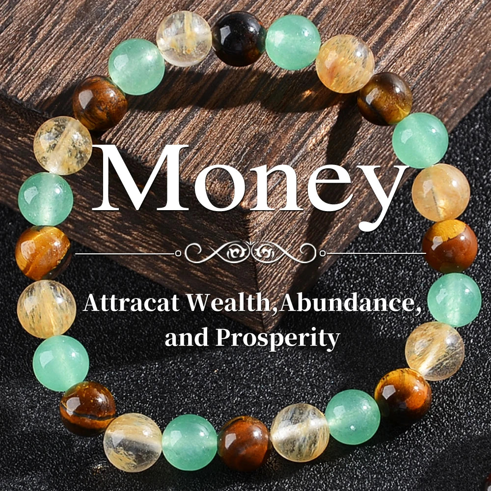 1PC Vintage Money Bracelet, Attract Wealth Bracelet - Canadian Jade, Bring Wealth, Income, Prosperity and Prosperity